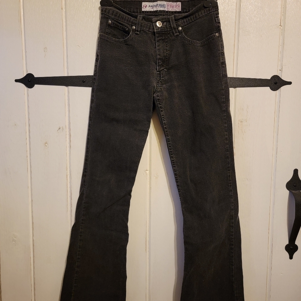 Anchor Blue Womens Jeans Black Bootcut Size 5